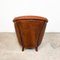 Vintage Dutch Sheep Leather Tub Club Chair 4