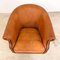 Vintage Dutch Sheep Leather Tub Club Chair, Image 9