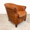 Vintage Dutch Sheep Leather Tub Club Chair 1