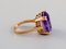 Art Deco Ring in 18K Gold with Amethyst, Image 3