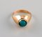 Vintage Ring in 14 Carat Gold Adorned With Turquoise, Scandinavia 3