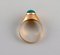 Vintage Ring in 14 Carat Gold Adorned With Turquoise, Scandinavia 4