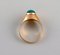 Vintage Ring in 14 Carat Gold Adorned With Turquoise, Scandinavia, Image 4