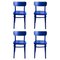Chaises de Salon Mzo Bleues par Mazo Design, Set de 4 1