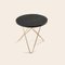 Mini Black Slate and Brass O Table from Ox Denmarq, Image 2