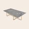 Large Grey Marble and Brass Ninety Table from Ox Denmarq 2