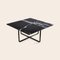 Mittelgroßer Ninety Tisch aus grauem Marmor & schwarzem Stahl von Ox Denmarq 3