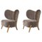 Sahara Sheepskin Tmbo Lounge Chairs by Mazo Design, Set of 2 2