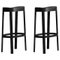 Tall & Black Lammi Bar Stools by Made by Choice, Set of 2, Image 1