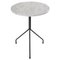 Medium All for One White Carrara Marble Side Table from Ox Denmarq 1