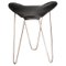Black and Steel Trifolium Stool by Ox Denmarq 1