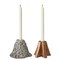 Kerzenhalter aus Aluminium & Bronze von Pieterjan, 2er Set 1