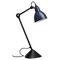 Blue Lampe Gras N° 205 Table Lamp by Bernard-Albin Gras 1
