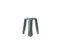 Umbra Gray Steel Standard Plopp Stool by Zieta 2