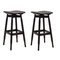 High Black Stained Oak Dom Stools by Marcos Zanuso Jr, Set of 2 2