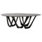 Black Glossy Steel Sculptural G-Table Console by Zieta 1