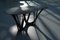 Black Glossy Steel Sculptural G-Table Console by Zieta 4