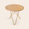 Oak Wood and Brass Dining O Table from Ox Denmarq 2