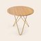 Oak Wood and Brass Dining O Table from Ox Denmarq, Image 2