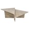 Up & Up Travertine Triangular Coffee Tables, 1970s, Set of 2 1