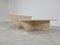 Up & Up Travertine Triangular Coffee Tables, 1970s, Set of 2, Image 2