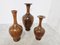 Vintage Wooden Vases by Maurice Bonami, 1970s, Set of 3 3
