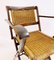 Mid-Century Italian Cane and Wood Foldable Armchairs, 1950s, Image 7