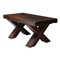 Brutalist Dark Wooden Dining Table, Italy, 1940s 1