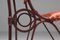 Französische Mid-Century Modern Cognacfarbene Leder Esszimmerstühle mit Stahlgestell, 1950er, 6er Set 10
