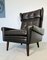 Vintage Mid-Century Danish Lounge Chair in Dark Brown by Svend Skipper, 1965, Image 1