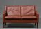 Dänisches Vintage Mid-Century 2-Sitzer Ledersofa von Rud Thygesen, 1965 1