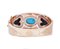 Bracelet Turquoise en Or Rose 14K et Argent 2