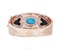 Turquoise Bracelet in 14K Rose Gold and Silver, Image 2