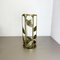 Italian Hollywood Regency Brutalist Umbrella Stand in Solid Brass, 1970s, Image 3