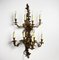 Large Louis XIV Style Brass Wall Lamp with 9 Arms 4