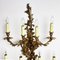 Large Louis XIV Style Brass Wall Lamp with 9 Arms 5