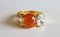 Ring in Yellow Gold with Garnet & Zirconia, Image 6