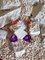 Boucles d'Oreilles 18kt avec Améthyste, Saphir Multicolore et Diamants, Set de 2 17