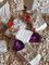 Boucles d'Oreilles 18kt avec Améthyste, Saphir Multicolore et Diamants, Set de 2 11