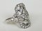 Art Deco Style 18k White Gold Diamond Ring 1