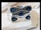 18k Gold Interchangeable Rings with Sapphire, Set of 3 1