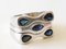 18k Gold Interchangeable Rings with Sapphire, Set of 3 7