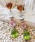 Boucles d'Oreilles en Or Jaune avec Zircons Naturels, Saphir Multicolore et Diamant, Set de 2 1