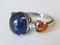 Ring in 18k White Gold with Sapphire, Diamond, and Citrine 2