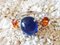 Ring in 18k White Gold with Sapphire, Diamond, and Citrine 8