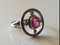 Ring in Gray, Unheated Pink Sapphire and Diamond 3