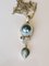 Pendant in Silver and Mother-of-Pearl with Cultured Pearl, Blue Topaz and Moonstone 6