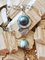 Pendant in Silver and Mother-of-Pearl with Cultured Pearl, Blue Topaz and Moonstone, Image 3