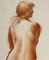 Antoniucci Volti, Nude Sitting, Drawing in Sanguine, Image 3