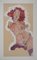 Egon Schiele, Liegender Akt, Lithographie 3
